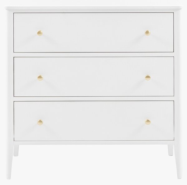 Ardena 3 Drawer Chest of Drawers in White