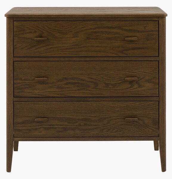 Alma 3 Drawer Chest of Drawers in Walnut