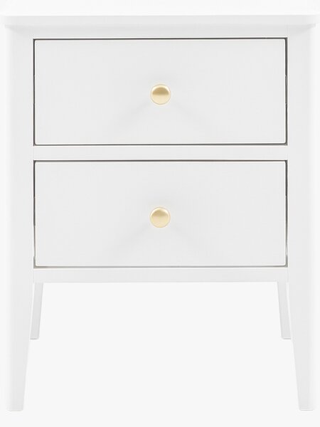 Ardena 2 Drawer Bedside Table in White