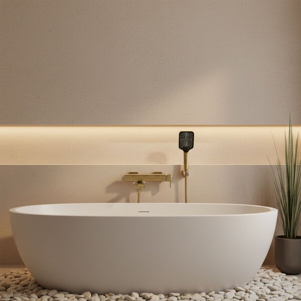 Bathroom faucet REA Arlo Gold Brush