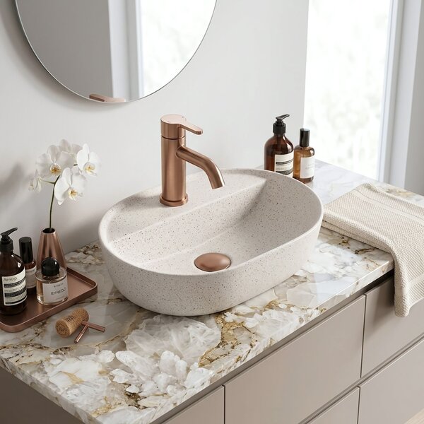 Countertop washbasin REA Aura 42 Sandy