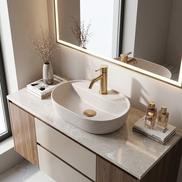 Countertop washbasin REA Aura 42 Sandy