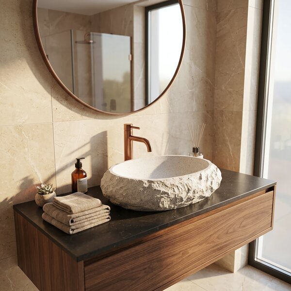 Countertop Basin Rea Mika Light Grey