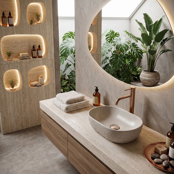 Countertop Basin Rea Mira Greige