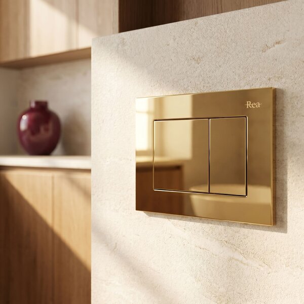 Toilet Flush Button Rea J K011A-Q and Slim 024N Gold