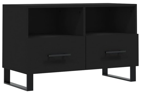 TV Cabinet Black 80x36x50 cm Engineered Wood