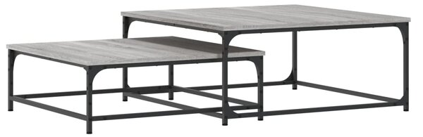 Nesting Coffee Tables 2 pcs Grey Sonoma Engineered Wood