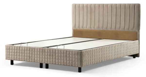 Etriva Fabric Ottoman Storage Small Double Bed in Brown