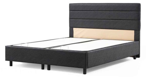 Mylor Fabric Ottoman Storage Small Double bed in Anthracite