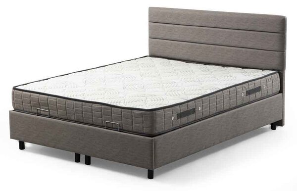Mylor Fabric Ottoman Storage Small Double bed in Light Grey