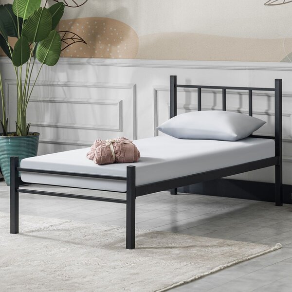 Lirex Metal Single Bed in Black