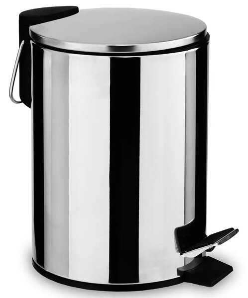 Arden Stainless Steel 3 Litre Pedal Bin In Silver