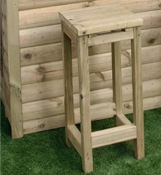Sidney Wooden Garden Bar Stool In Natural