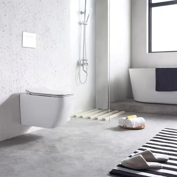 TOILET BOWL REA MARTIN SLIM RIMLESS DUROPLAST