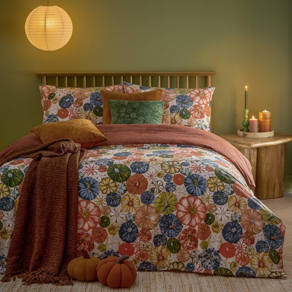 Furn Picking Patch Reversible Duvet Cover and Pillowcase Set