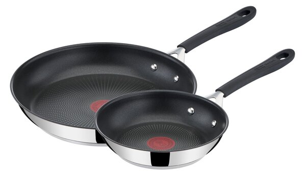 Quick & Easy Frying Pan Twin Pack, 20,28cm Silver