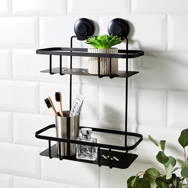 2 Tier Wire Suction Caddy Black