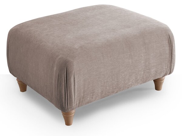 Arthur Sofa Footstool | Grey, Green, Blue, Gold or Pink Upholstered Fabric Footrest, Pouffe for Living Room or Bedroom | Roseland Furniture Stores UK