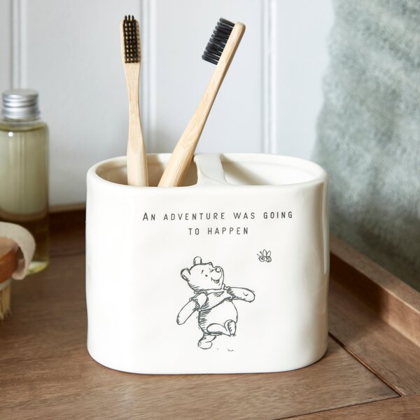 Disney Winnie the Pooh Debossed Toothbrush Holder Cream