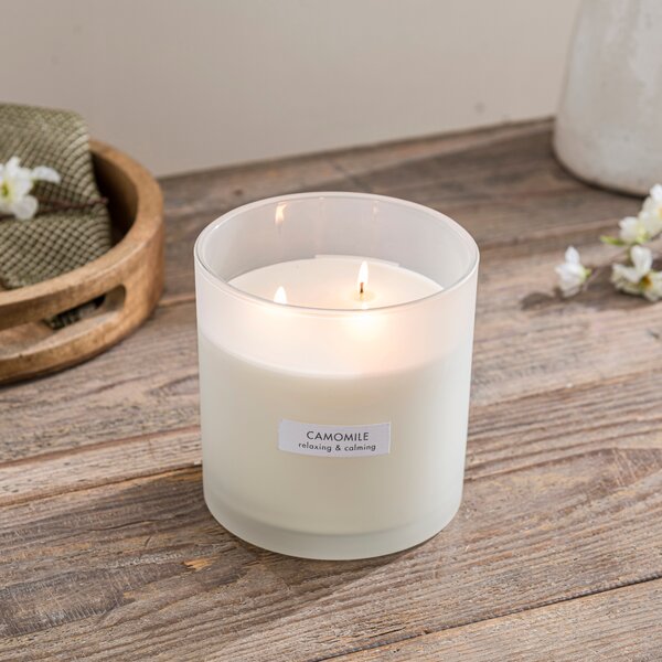 Camomile Multi Wick Candle White