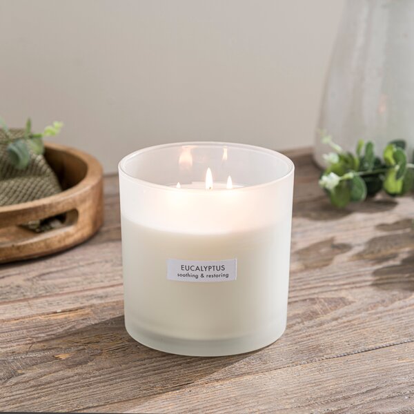 Eucalyptus Multi Wick Candle White