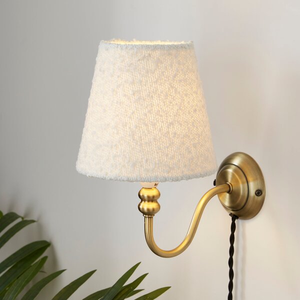 Churchgate Woodhouse Boucle Lamp Shade Ivory