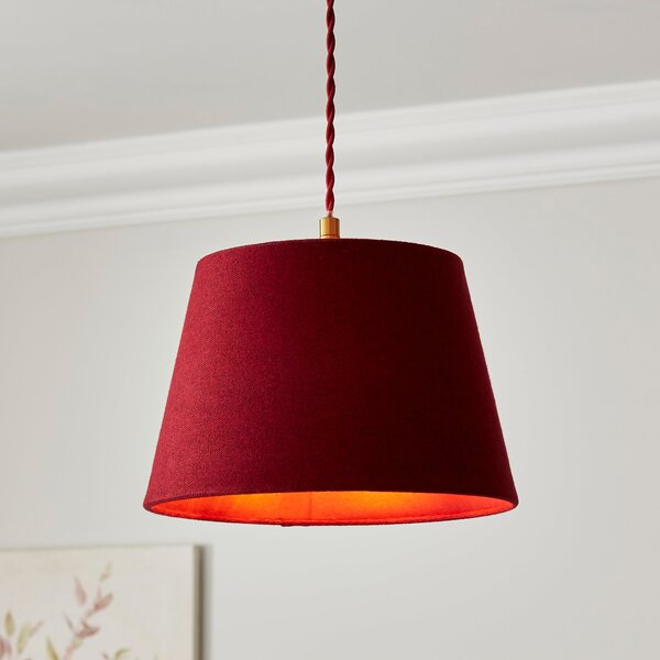 Churchgate Ashby Tapered Lamp Shade Wine (Red)