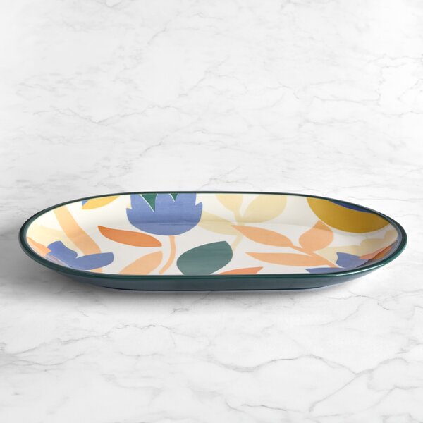 Elements Fieldsley Floral Stoneware Platter MultiColoured