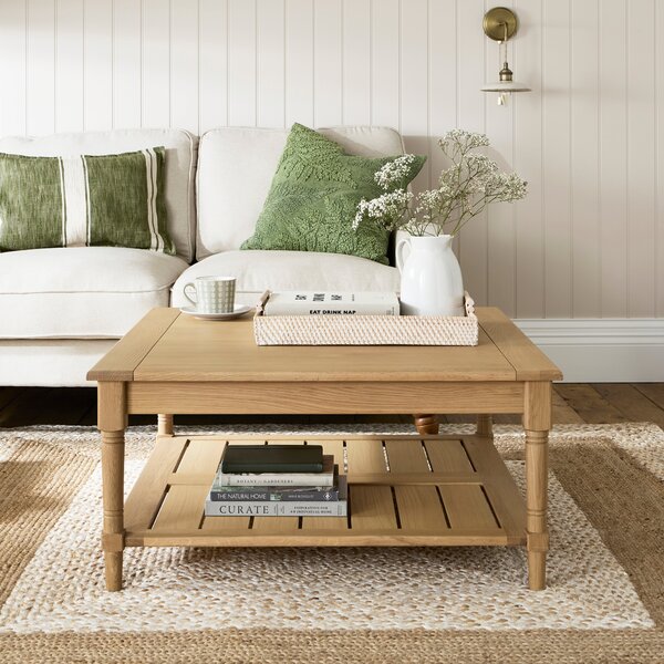 Churchgate Walcote Square Coffee Table, Oak Oak