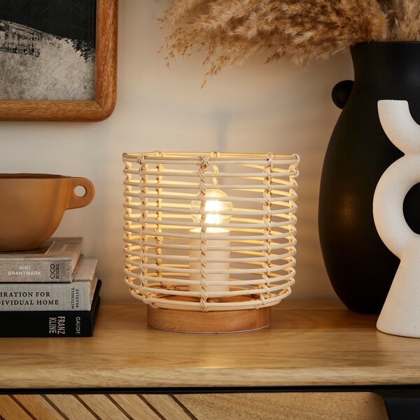 Emil Rattan Table Lamp Natural