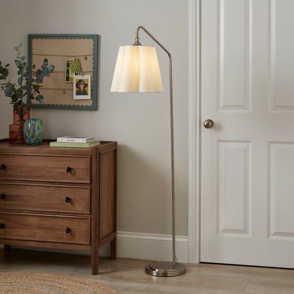 Nancy Metal Floor Lamp Silver