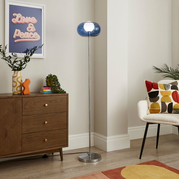 Elements Bennett Floor Lamp Silver