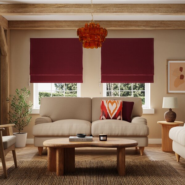 Luna Wine Blackout Roman Blind Wine (Red)