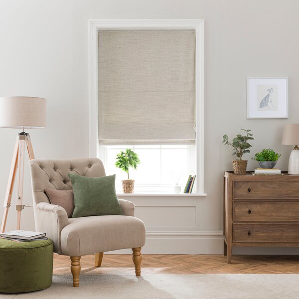 Swithland Herringbone Natural Roman Blind Natural