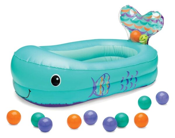 Infantino Whale Bubble Inflatable Bath Tub