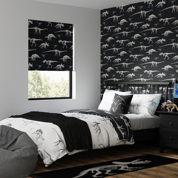 Fossil Forager Blackout Black Roller Blind Black