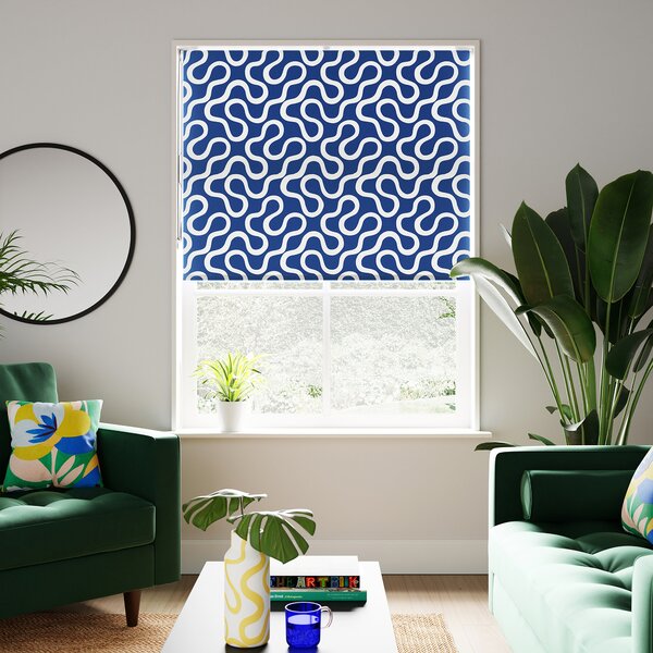 Elements Wigley Blackout Blue Roller Blind Blue