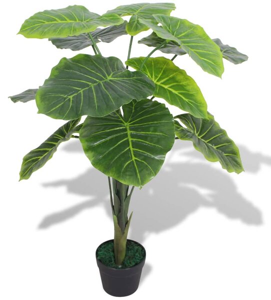 Artificial Taro Plant with Pot 85 cm Green