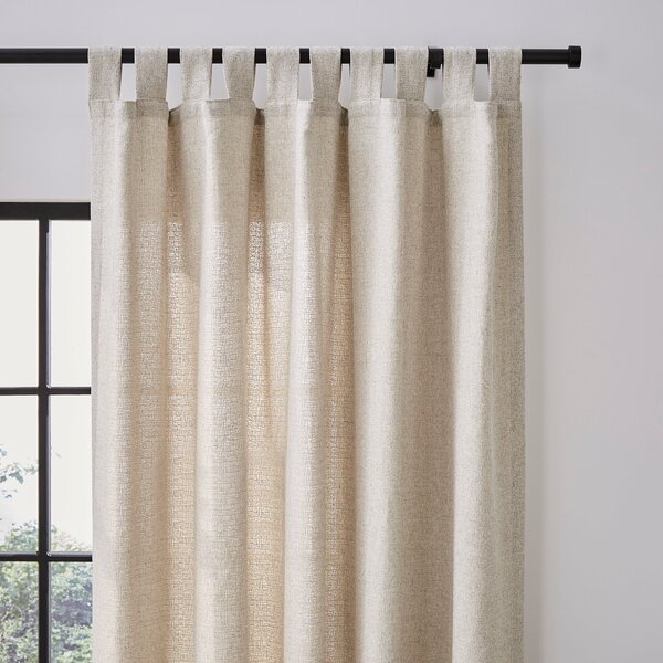 Bondi Tab Top Unlined Curtains Natural
