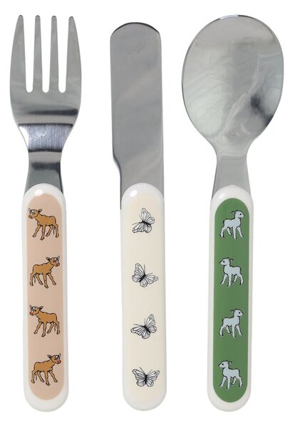 Rätt Start Barnen i Bullerbyn children's cutlery 3 pieces Multi