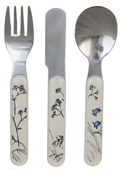 Rätt Start Emil i Lönneberga children's cutlery 3 pieces White