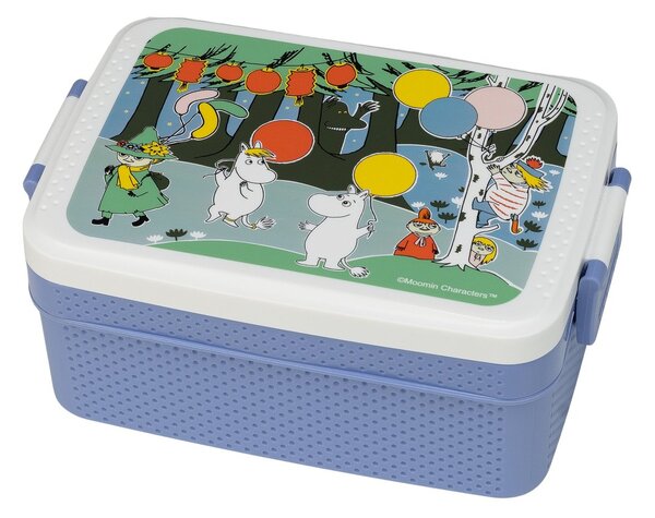 Rätt Start Mumin Festligheter lunch box 8x18.5 cm Blue-white