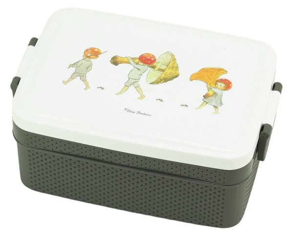 Rätt Start Elsa Beskow Tomtebobarnen lunch box 8x18.5 cm Brown-white