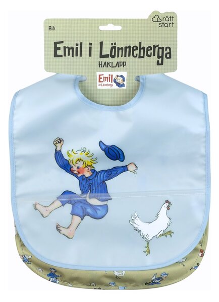 Rätt Start Emil i Lönneberga bib 2-pack Blue