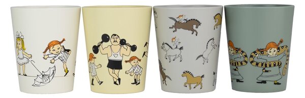 Rätt Start Pippi Cirkus collector's cups 15 cl 4-pack Multi