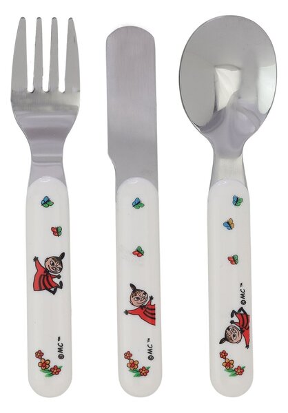 Rätt Start Mumin children's cutlery set 3 pieces White