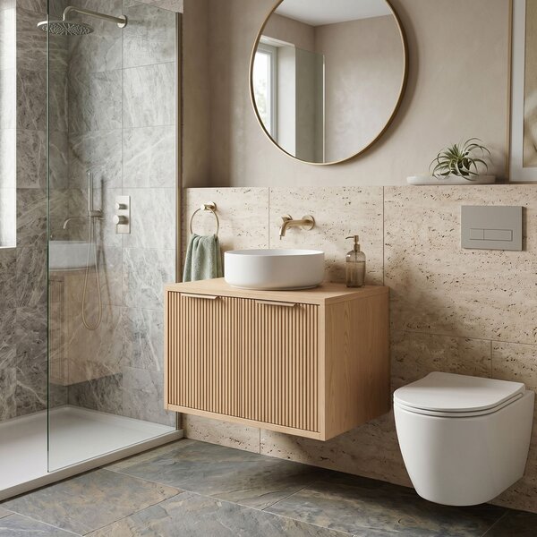 Bathroom vanity cabinet Rea Core 60cm Beige