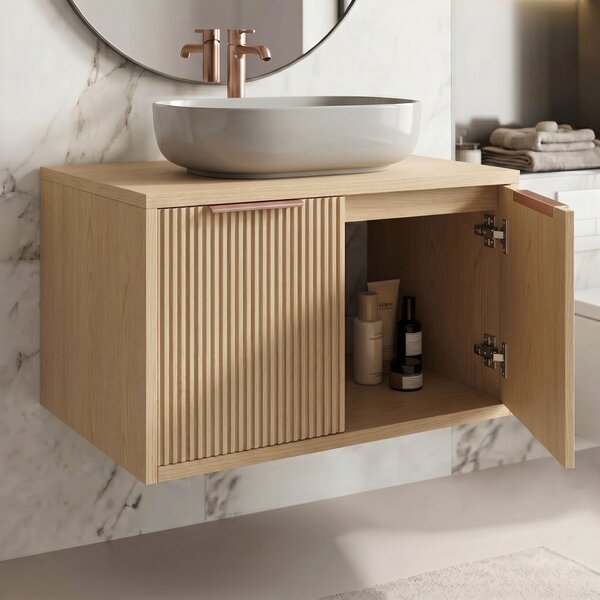 Bathroom vanity cabinet Rea Core 60cm Beige