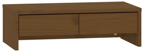 Monitor Stand Honey Brown 50x27x15 cm Solid Wood Pine