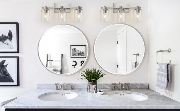 Mirror LED 50cm MMJ BRUSH SILVER